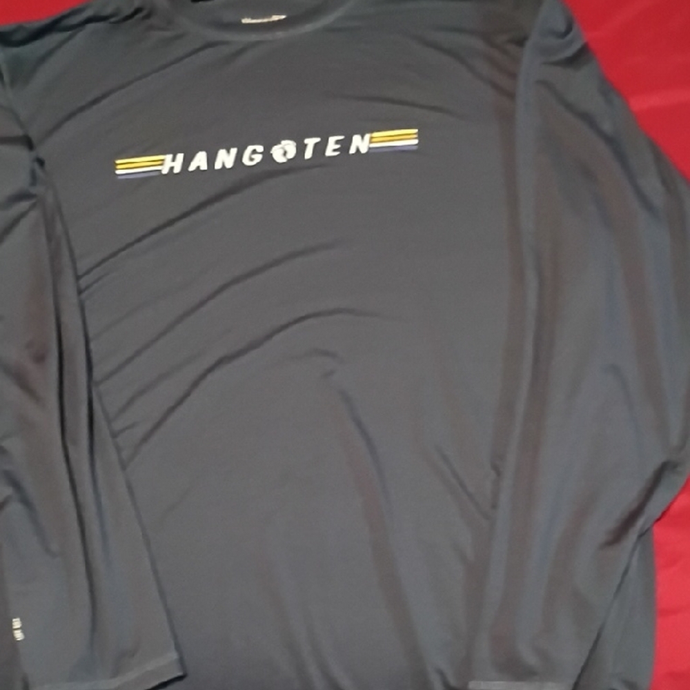 (20)Hang Ten Men's Gray Long Sleeve Tee